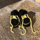 Buciki adidaski Czarny/żółty, 10-11,5 cm