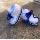 Buciki adidaski biel błękit szafir 10 -11,5 cm
