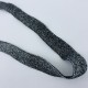 Gumka czarna/srebrna 18 mm