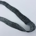 Gumka czarna/srebrna 18 mm
