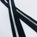 Gumka lamowa czarna/srebrna 2 cm
