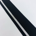 Gumka lamowa czarna/srebrna 4 cm